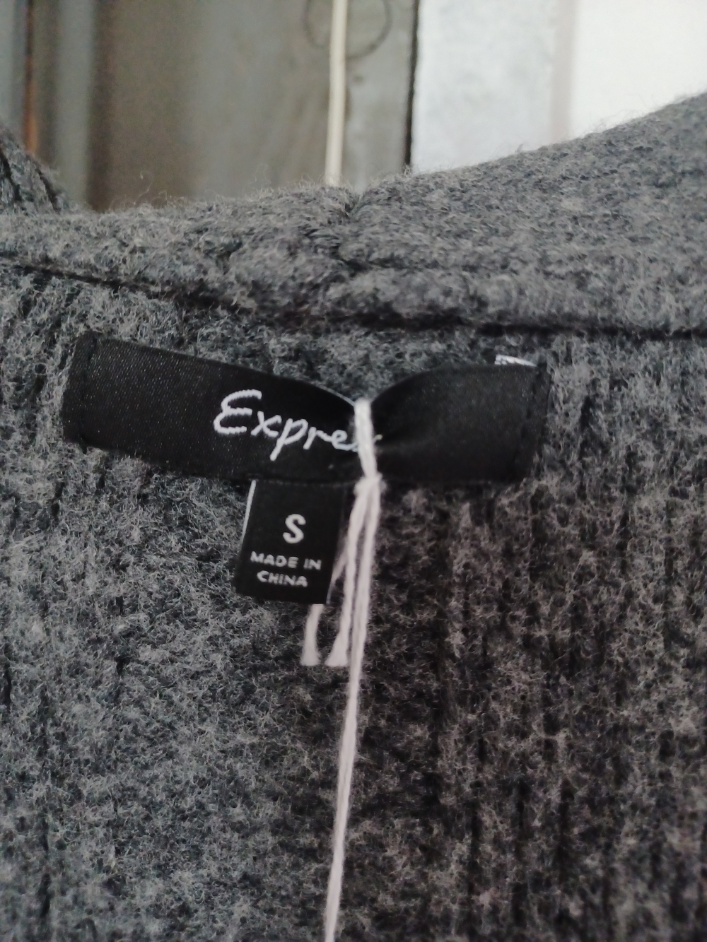 Express Gray Knit Cardigan - Picture 4 of 4